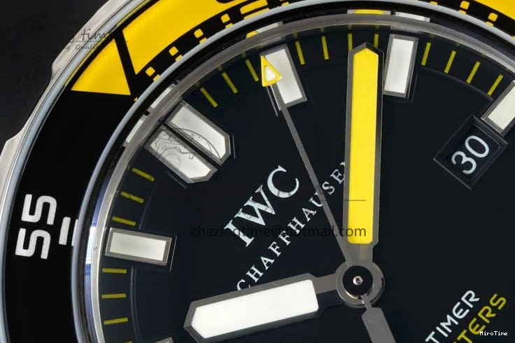 MIROTIME 0211 Bright Aquatimer Automatic SS RSF 1:1 Best Edition Black Yellow Dial on Black Rubber Strap A 7068